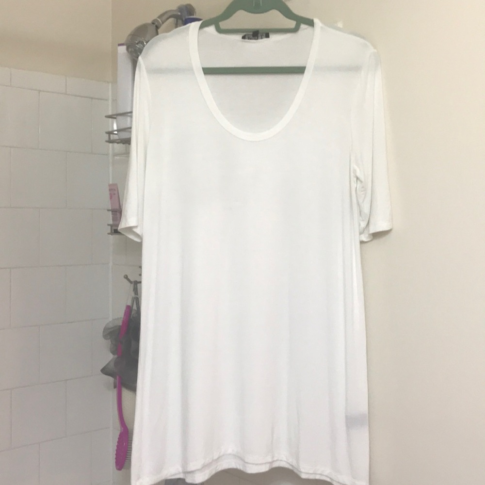 Long white shirt